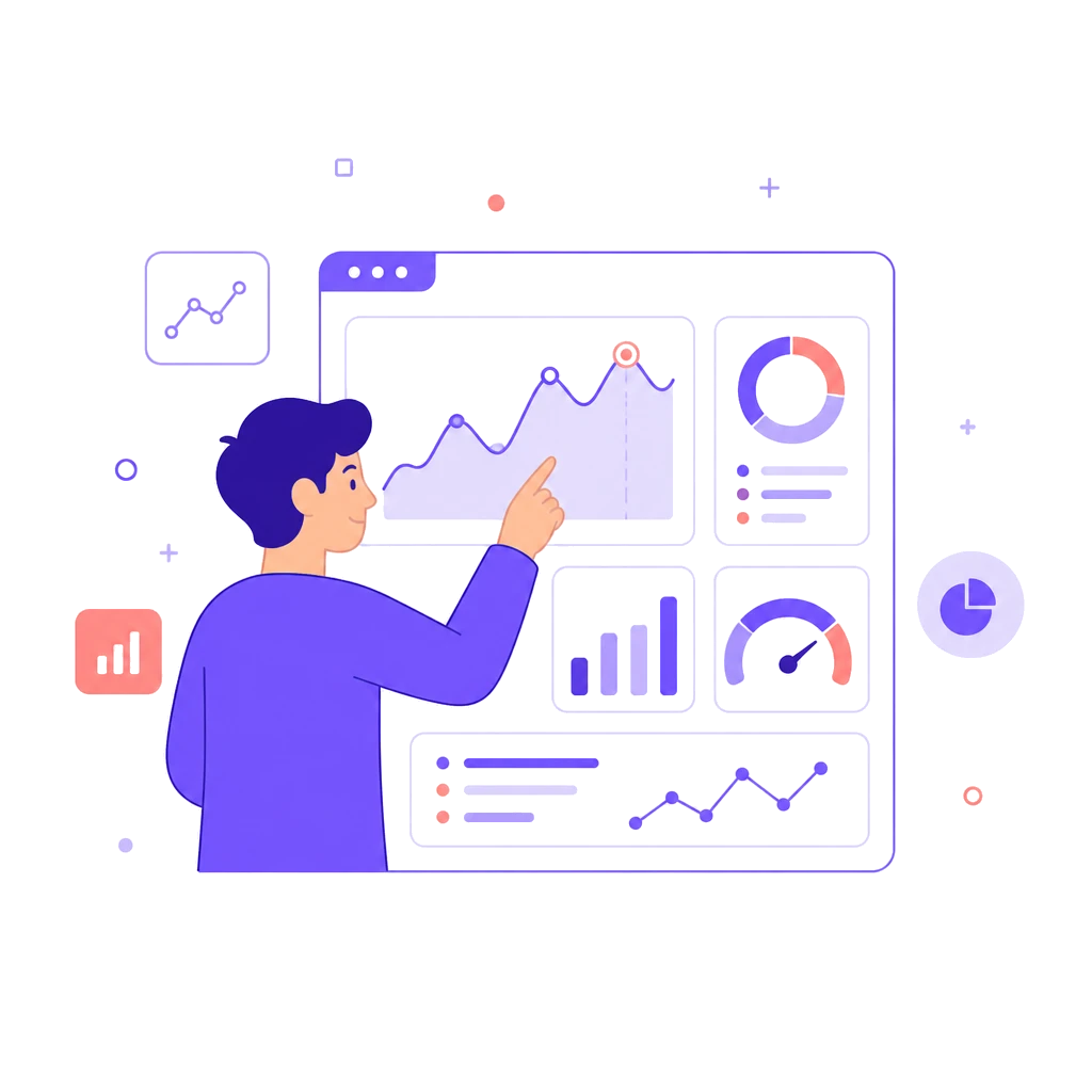Live network stresser analytics illustration