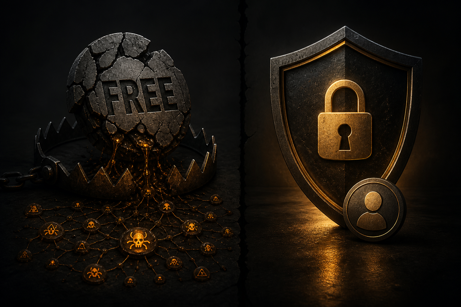 Cracked free badge leaking malicious nodes versus a solid authorized stresser shield