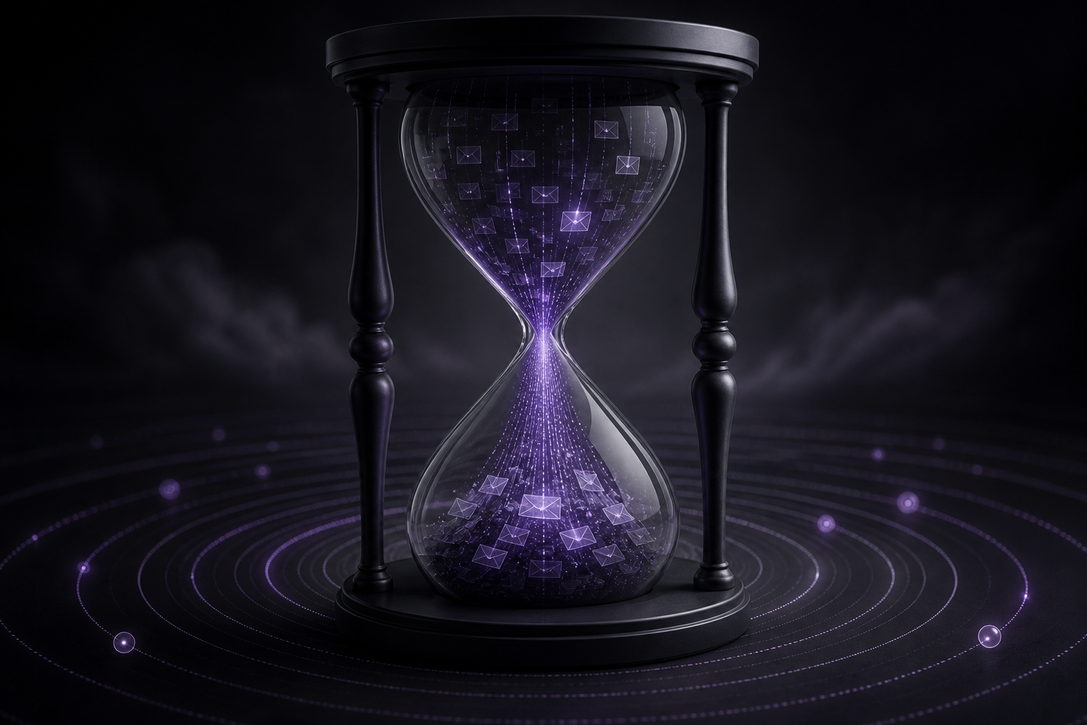 Hourglass filled with packet streams and latency rings for soak and stress duration planning